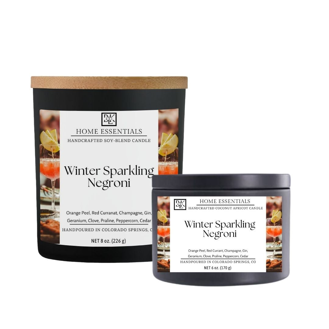 Winter Sparkling Negroni Candle